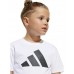 ADIDAS LK BL TEE JC9720 ΠΑΙΔΙΚΗ ΒΑΜΒΑΚΕΡΗ ΜΠΛΟΥΖΑ T.Shirt UNISEX ΛΕΥΚΗ